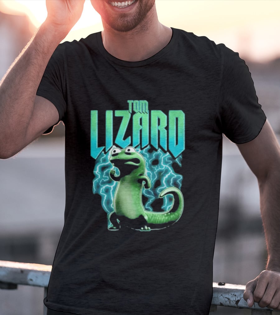 Tom Lizard Animated Lightning Character Disney Hoppers T-Shirt