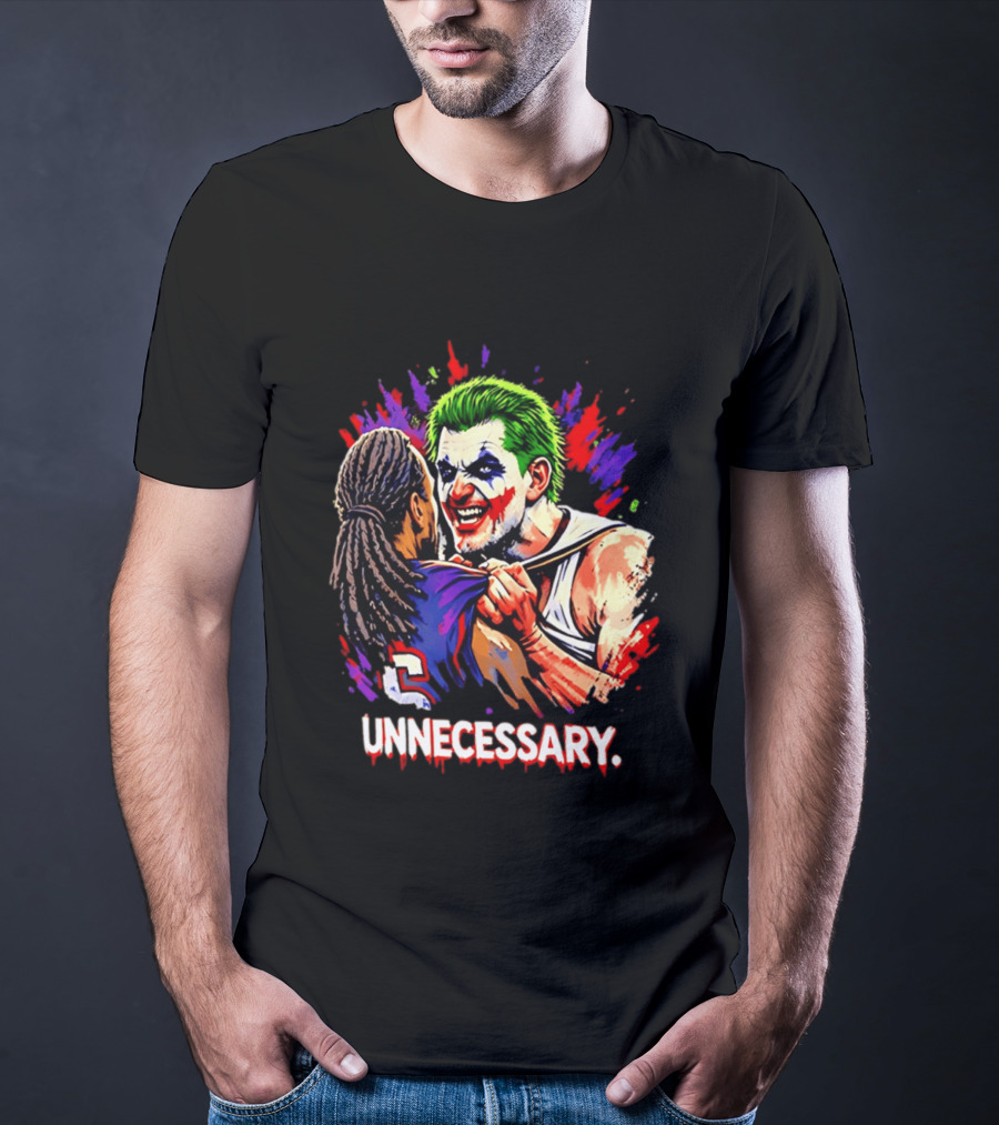 Unnecessary Joker Nikola Jokic Denver Nuggets Basketball Meme T-Shirt