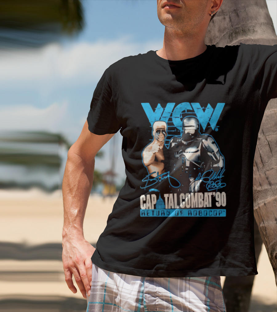 WCW Capital Combat 90 Return Of Robocop T-Shirt
