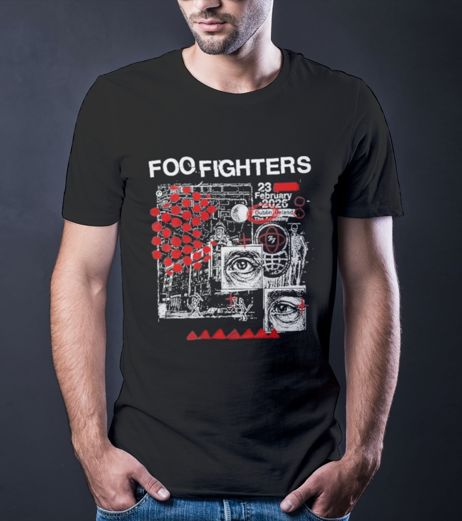 Foo Fighters 23 February 2026 Dublin The Academy Ireland Concert Event T-Shirt