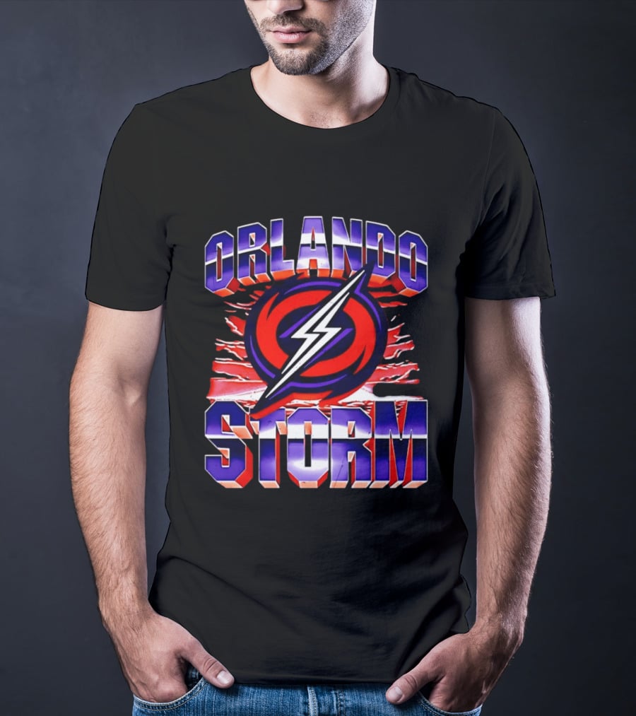 Orlando Storm UFL Lightning Bolt T-Shirt