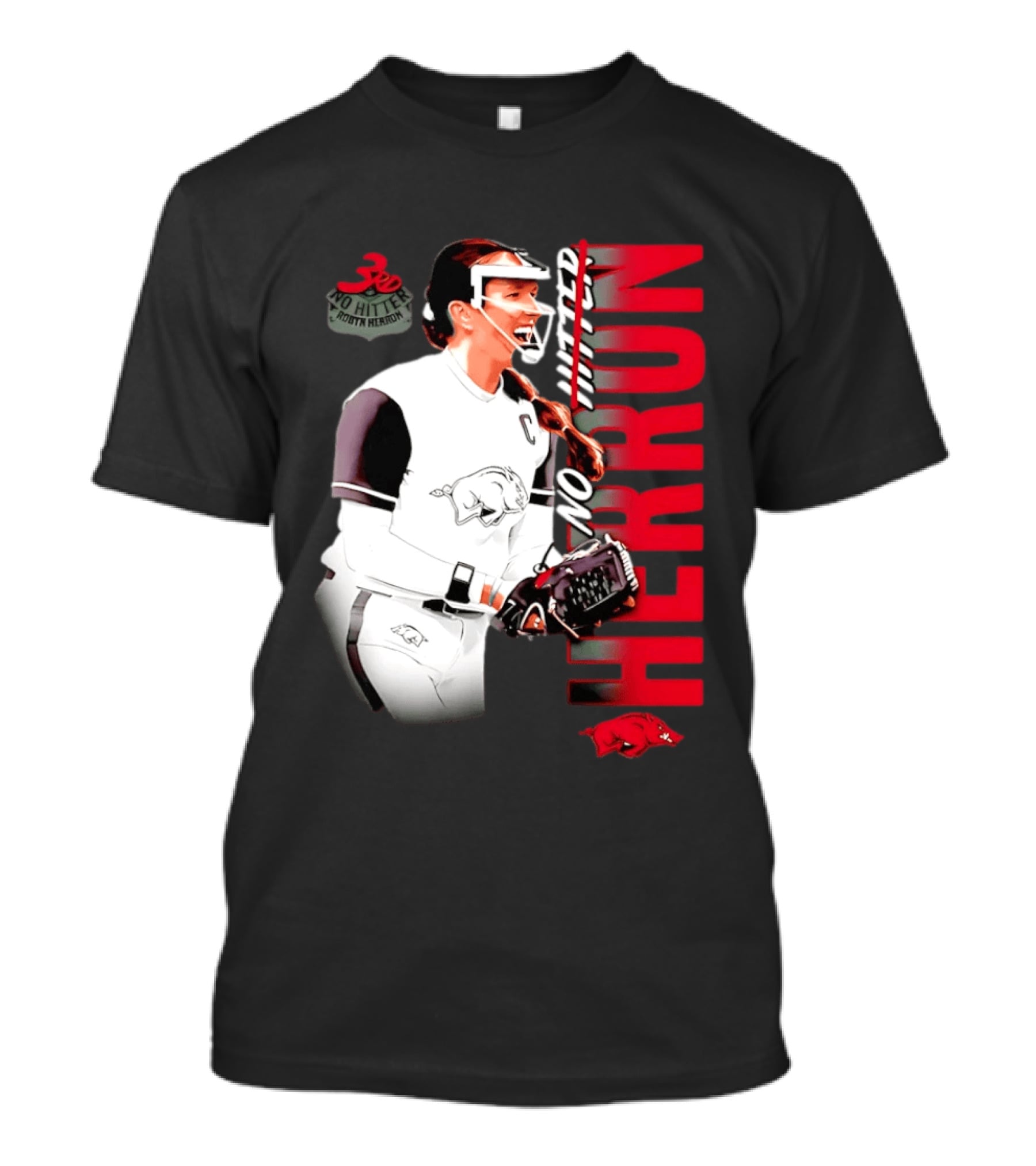 Robyn Herron Arkansas Razorbacks No Hitter No Hitz Herron T-Shirt