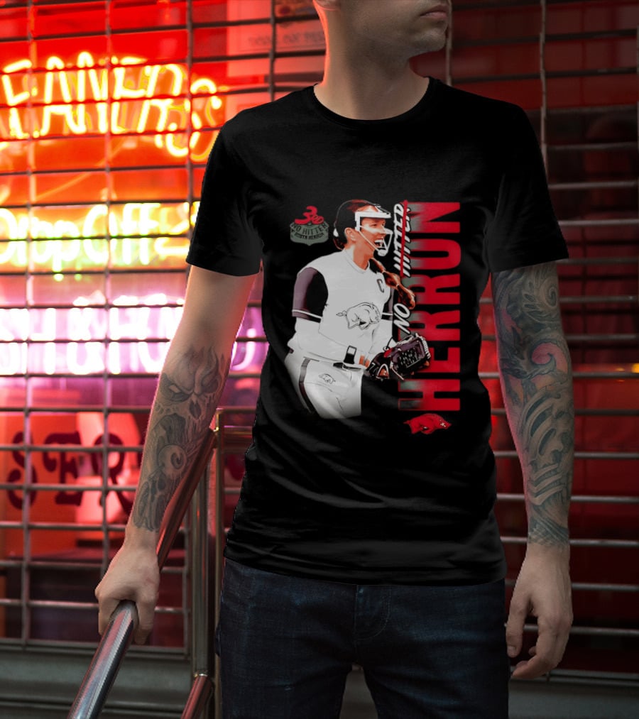 Robyn Herron Arkansas Razorbacks No Hitter No Hitz Herron T-Shirt