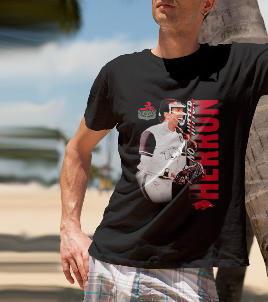 Robyn Herron Arkansas Razorbacks No Hitter No Hitz Herron T-Shirt