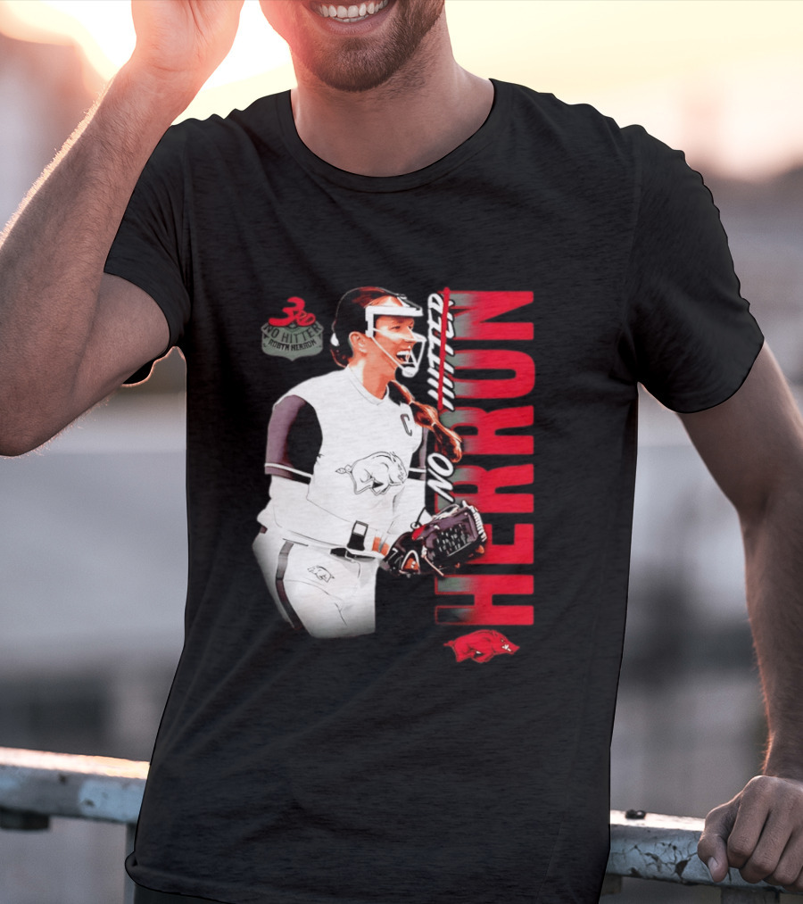 Robyn Herron Arkansas Razorbacks No Hitter No Hitz Herron T-Shirt