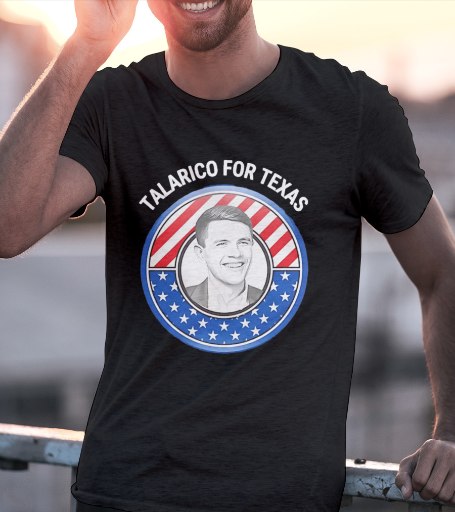Talarico For Texas US Senator James Talarico '26 Stars Stripes Campaign T-Shirt
