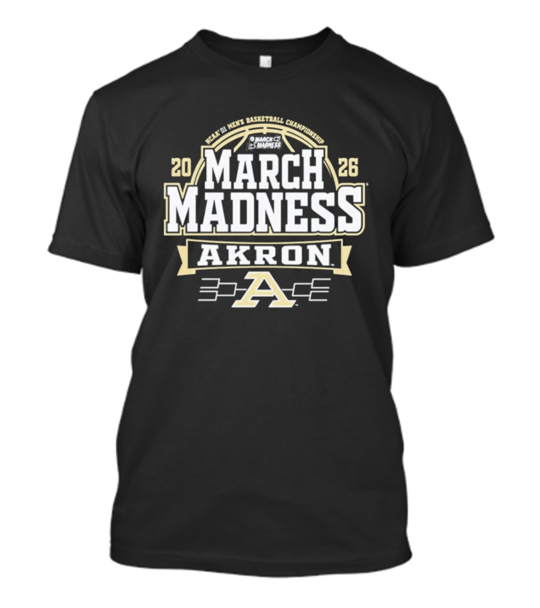 NCAA 2026 March Madness Akron Basketball Championship Graphics A T-Shirt