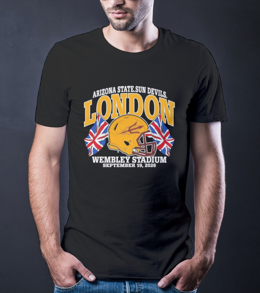 Arizona State Sun Devils London Wembley Stadium September 19 2026 T-Shirt