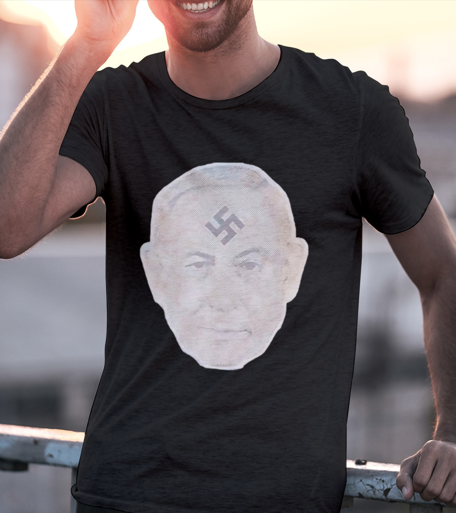 Benjamin Netanyahu With Nazi Swastikas T-Shirt
