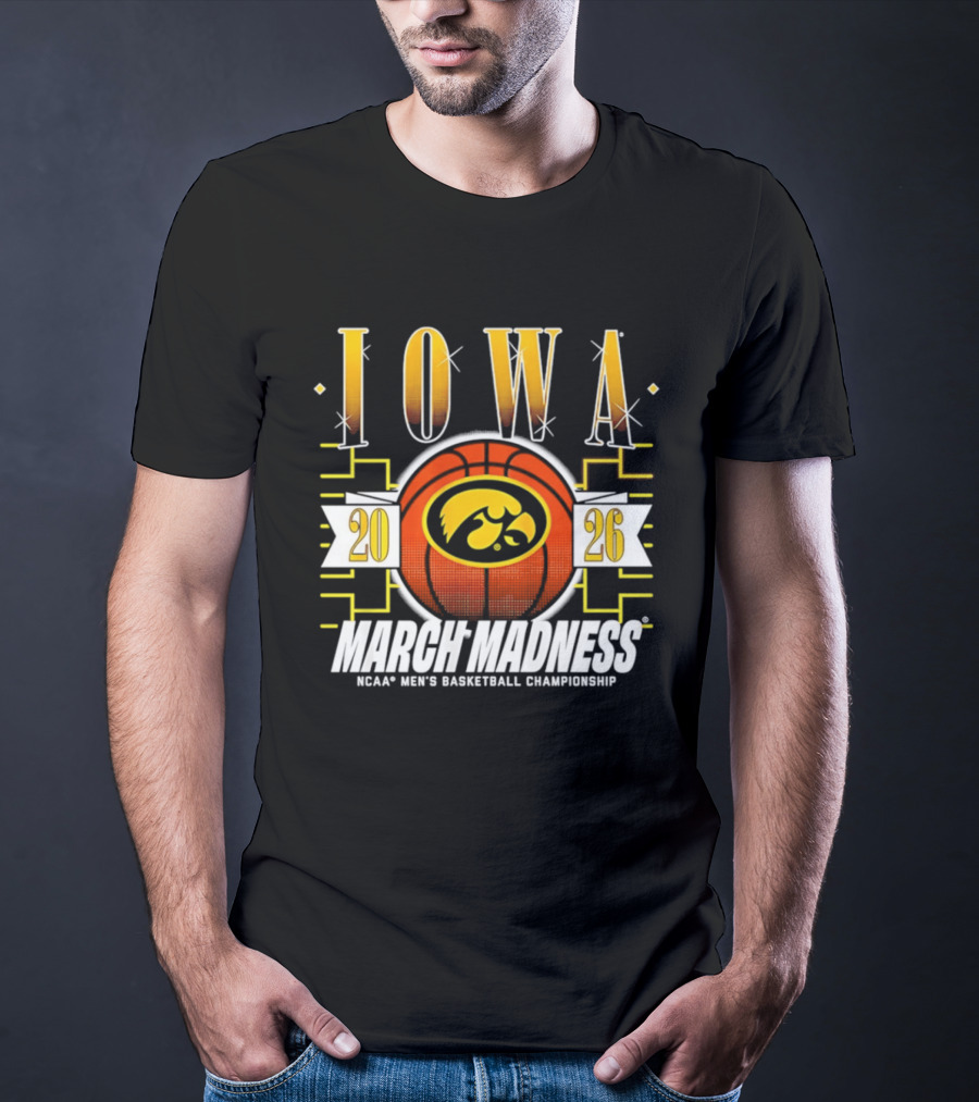 Iowa Hawkeyes 2026 NCAA Men's Basketball Championship March Madness T-Shirt