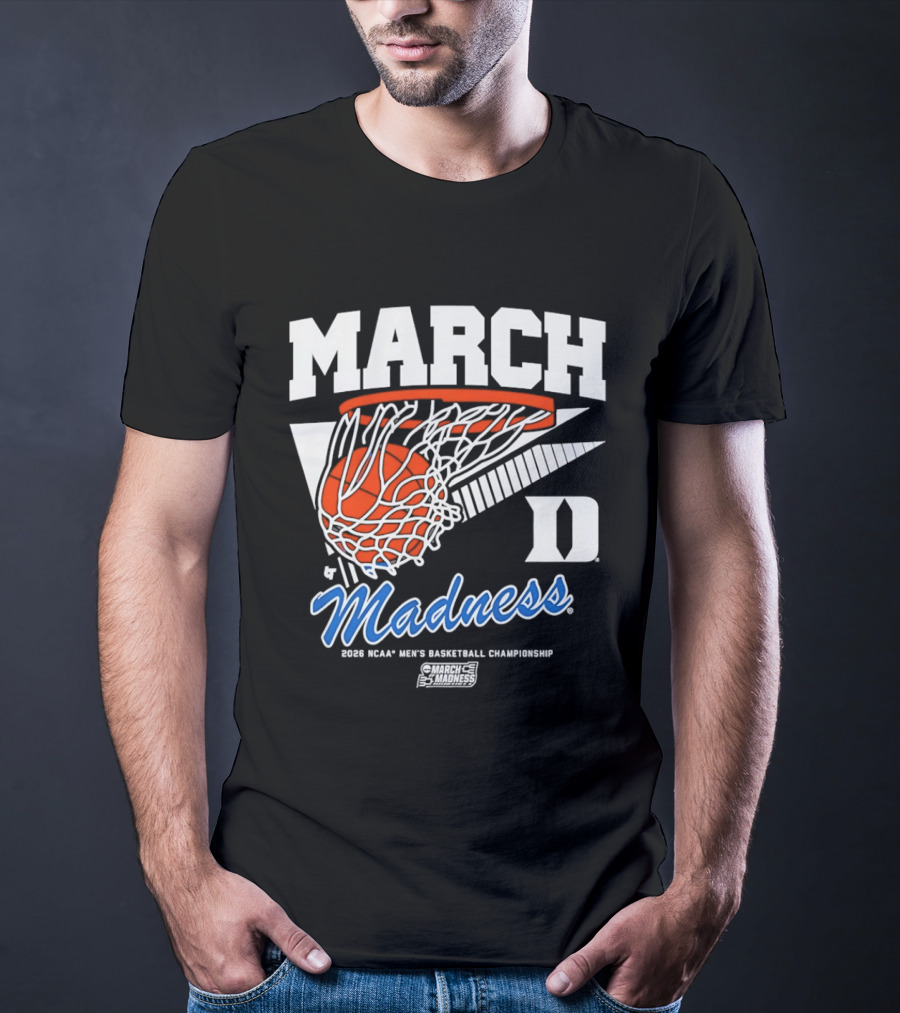 Duke Blue Devils 2026 March Madness NCAA Men's Basketball Championship Swish T-Shirt