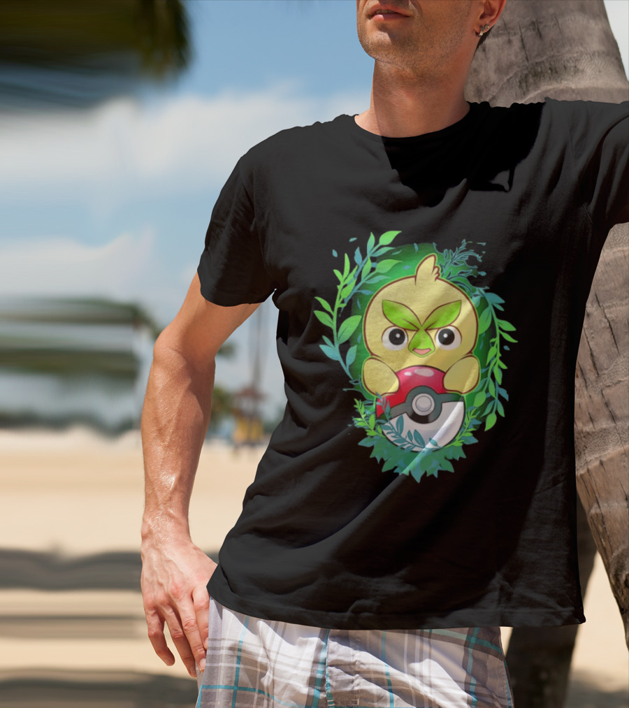 Pokémon Browt Grass Chicken Pokeball Forest T-Shirt