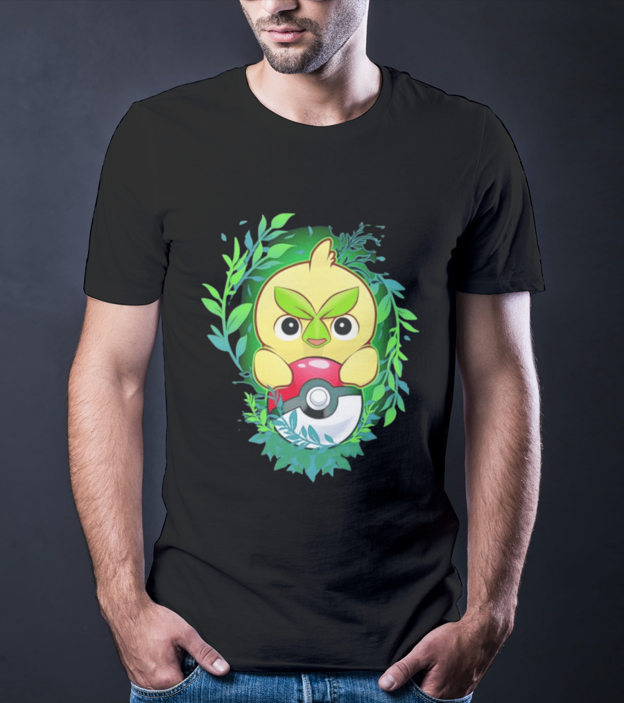 Pokémon Browt Grass Chicken Pokeball Forest T-Shirt