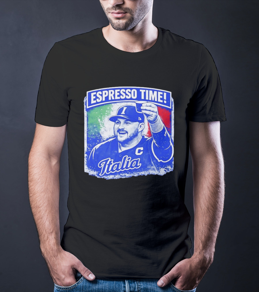 Espresso Time Italia Italy Baseball Celebration T-Shirt