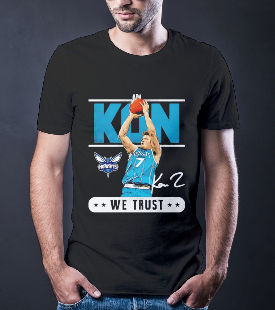 Kon Knueppel Charlotte Hornets Basketball We Trust T-Shirt