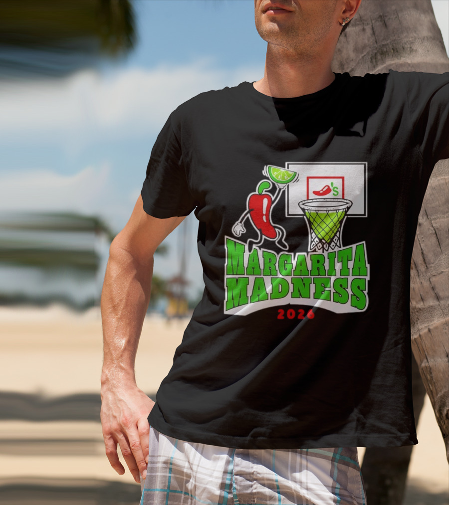 Chili's Margarita Madness 2026 Basketball Event With Lime And Chili Hoops T-Shirt