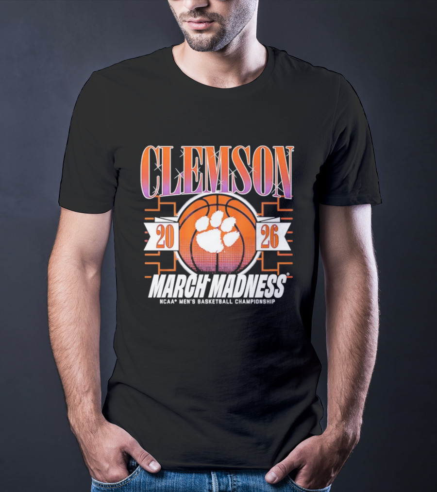 Clemson Tigers 2026 March Madness NCAA Men's Basketball Championship T-Shirt