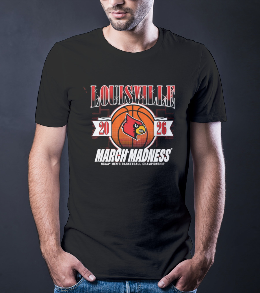 Louisville Cardinals 2026 NCAA Men's Basketball March Madness T-Shirt