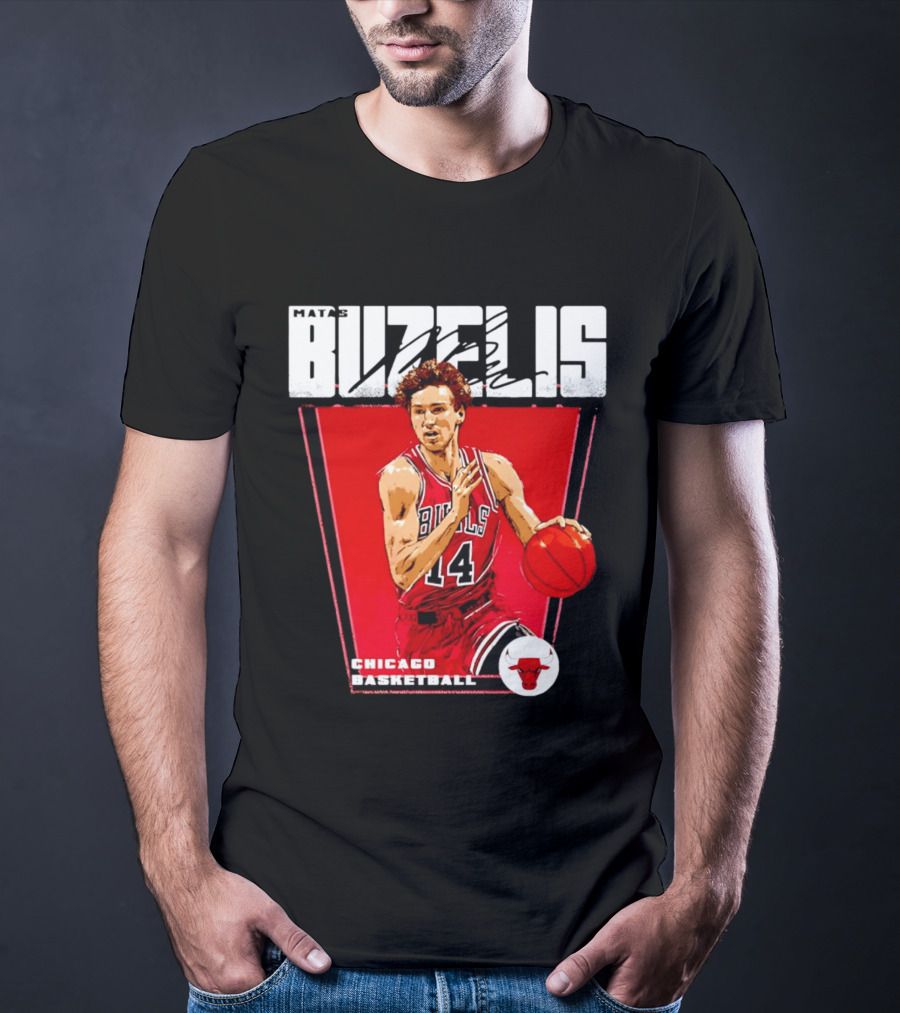 Matas Buzelis Chicago Basketball Bulls 14 T-Shirt