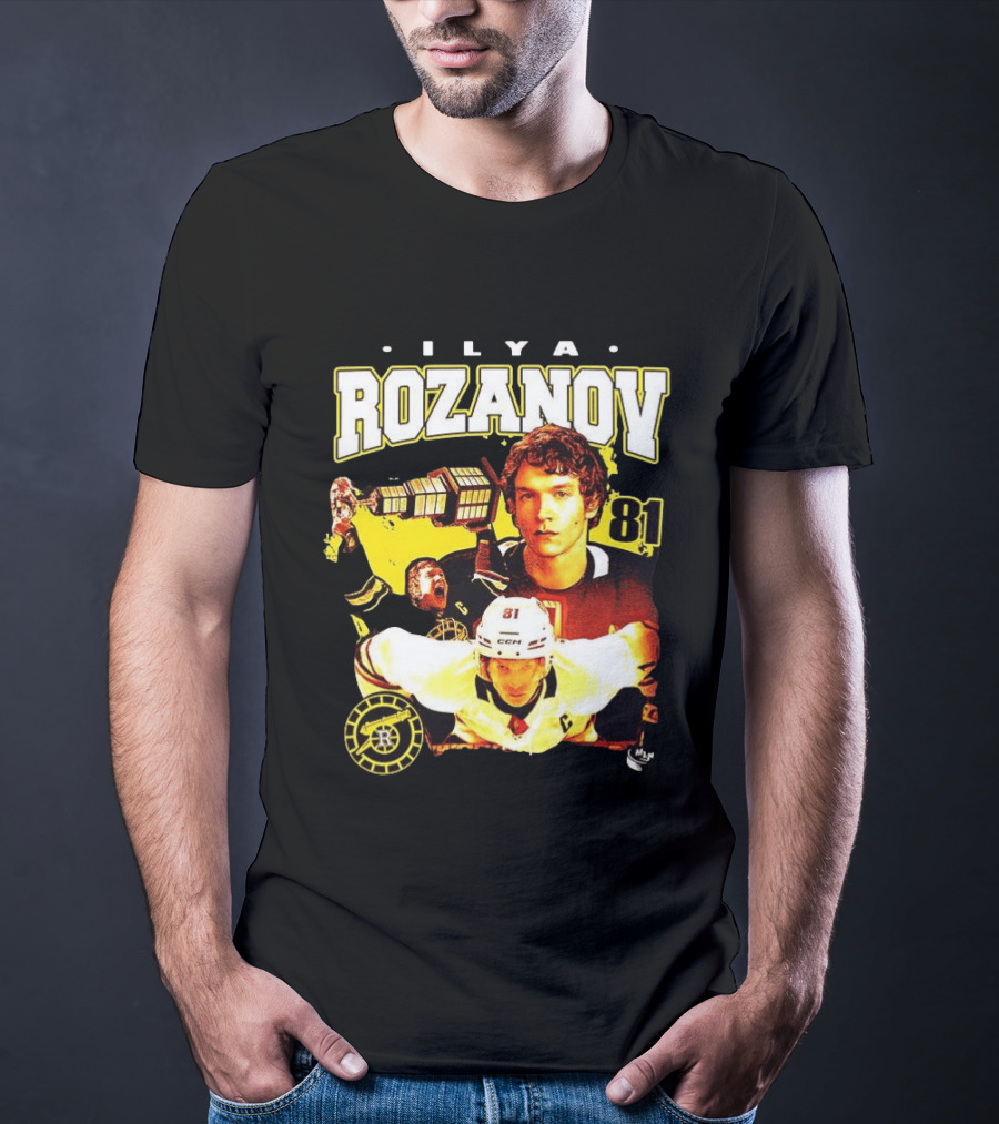 Ilya Rozanov MLH Heated Rivalry Number 81 Mega Hockey T-Shirt