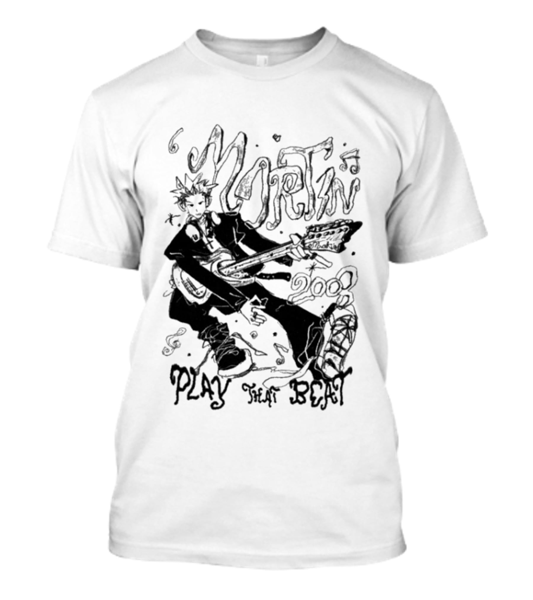 Martin 2008 Play That Beat Musician With Guitar T-Shirt