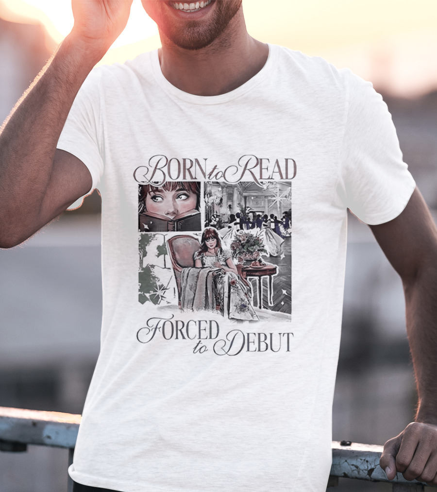 Born To Read Forced To Debut Eloise Bridgerton Vintage Aesthetic Literature T-Shirt