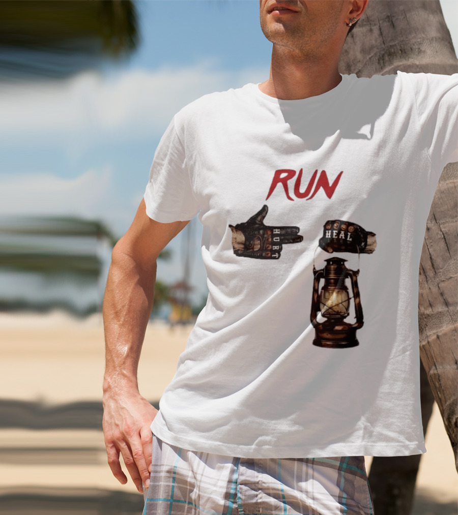 RUN Bray Wyatt Hurt Heal Lantern Mashup T-Shirt