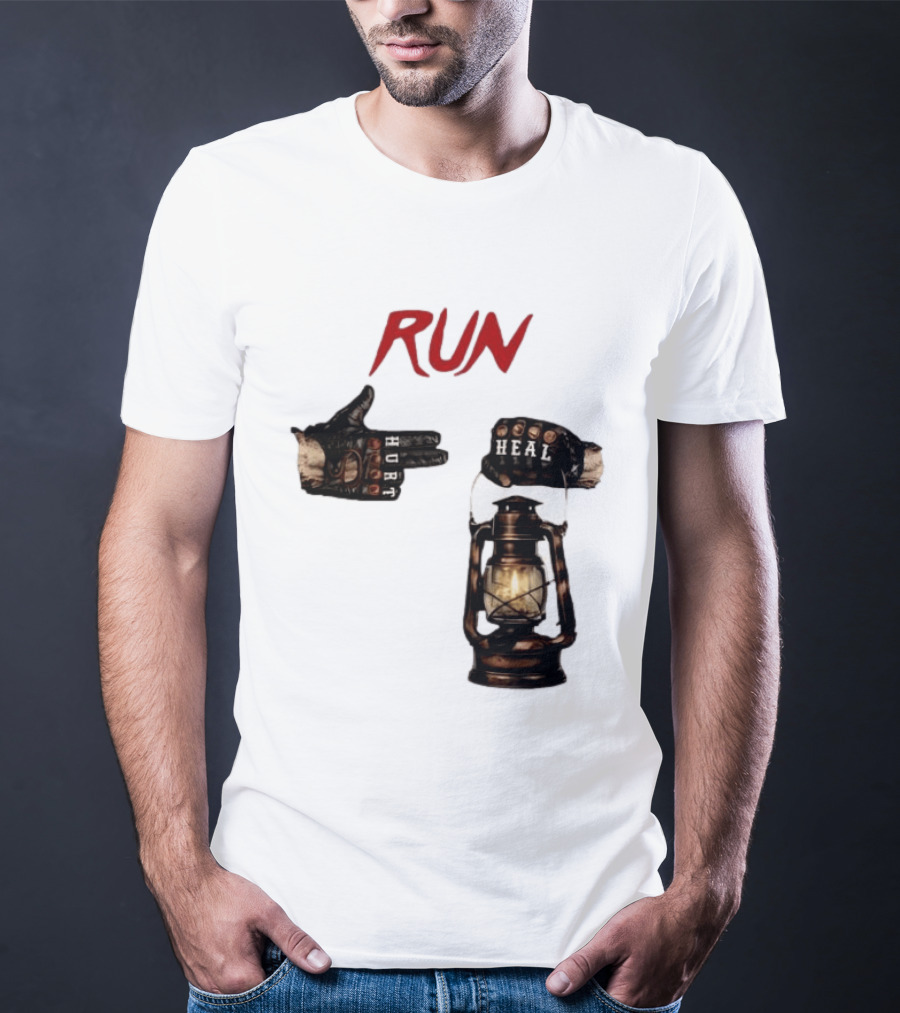 RUN Bray Wyatt Hurt Heal Lantern Mashup T-Shirt