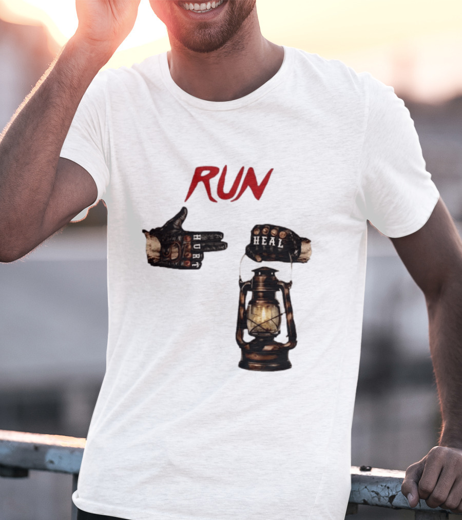 RUN Bray Wyatt Hurt Heal Lantern Mashup T-Shirt