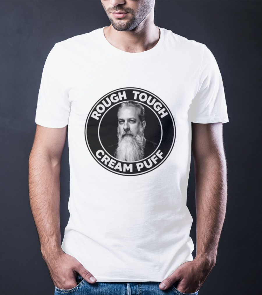 Rough Tough Cream Puff Bearded Man Circular T-Shirt