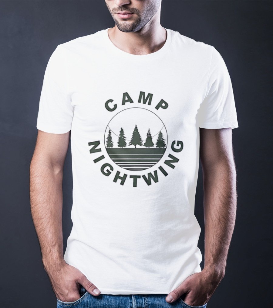 Camp Nightwing Fear Street Part 2 1978 Retro Trees T-Shirt