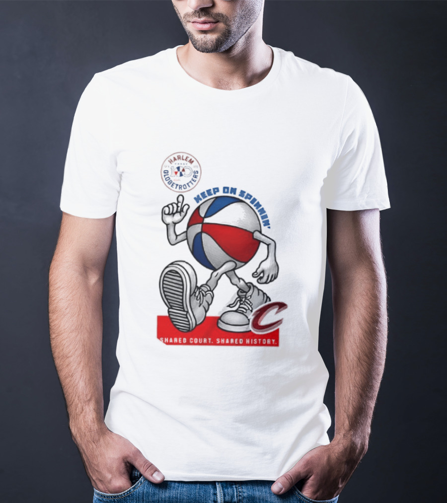 Cleveland Cavaliers Keep On Spennim Shared Court Shared History Basketball T-Shirt