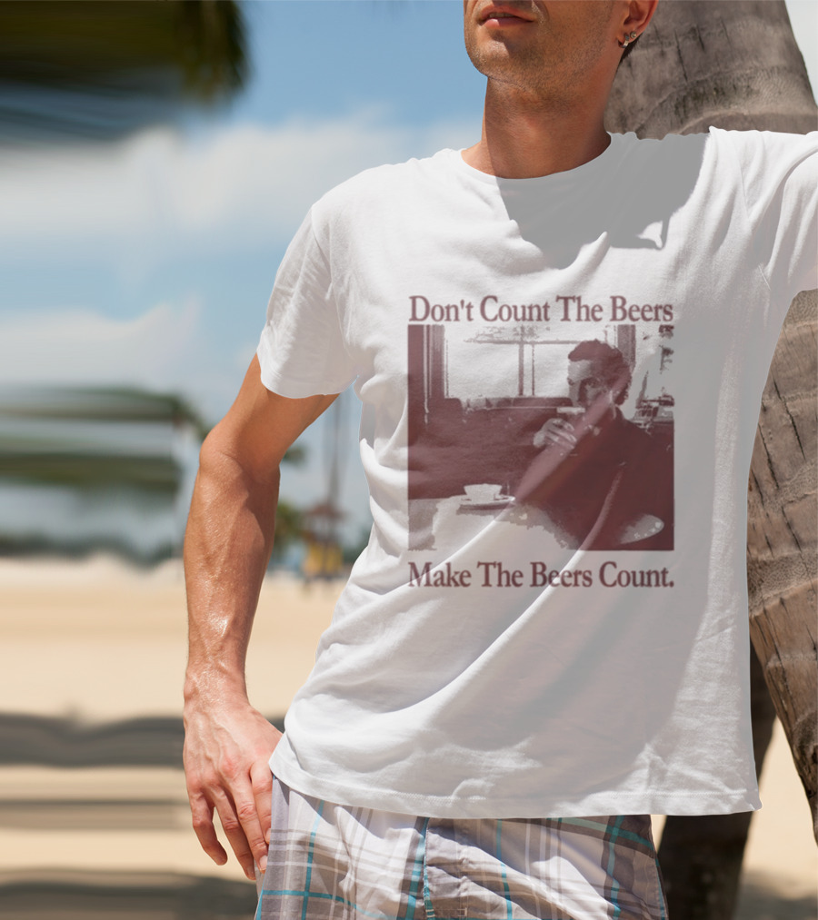 Don't Count The Beers Make The Beers Count Vintage Style Gentlemen T-Shirt