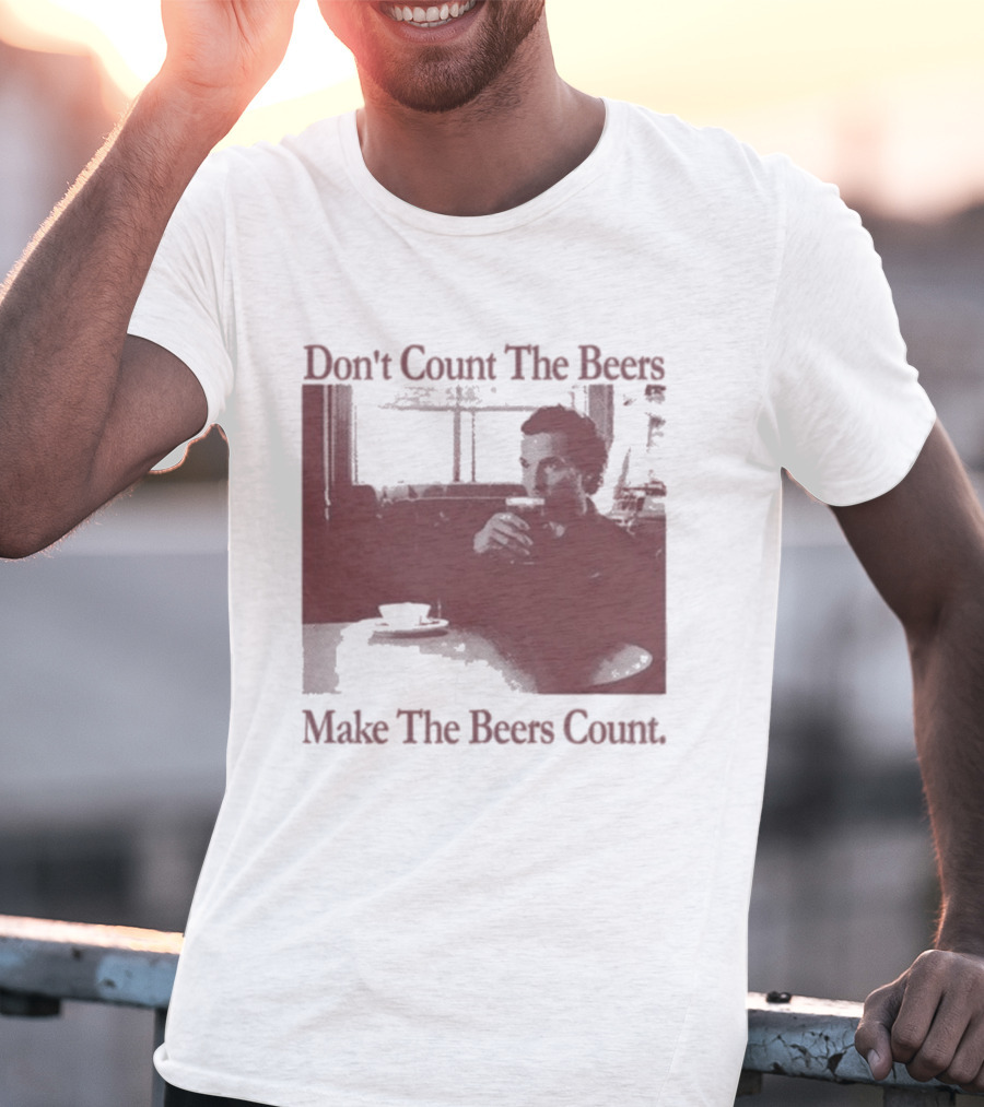 Don't Count The Beers Make The Beers Count Vintage Style Gentlemen T-Shirt