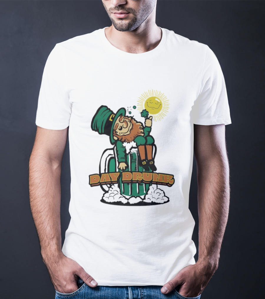 Day Drunk Leprechaun St. Patrick's Day Funny Irish Celebration T-Shirt