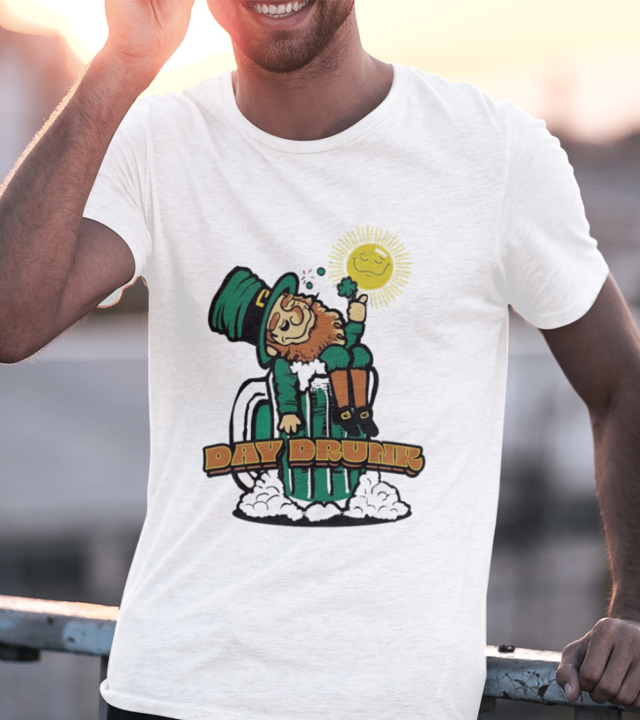 Day Drunk Leprechaun St. Patrick's Day Funny Irish Celebration T-Shirt