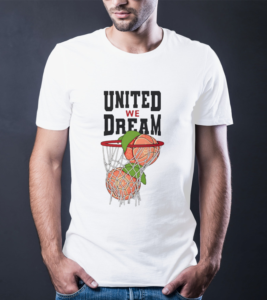 United We Dream Basketball Peach In Net 2026 T-Shirt