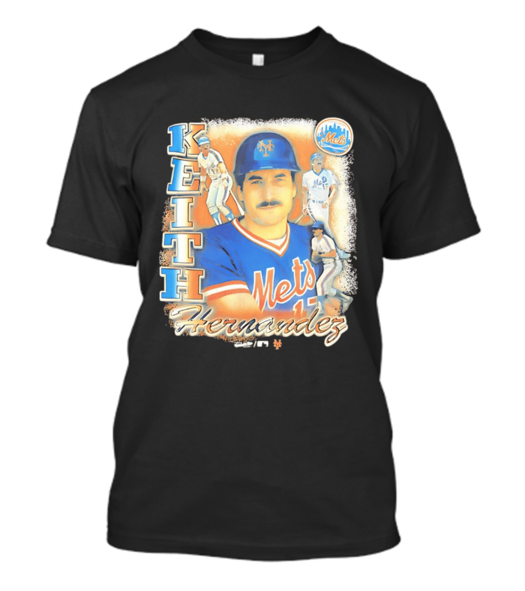 New York Mets Keith Hernandez 1986 Legendary Player Collage T-Shirt