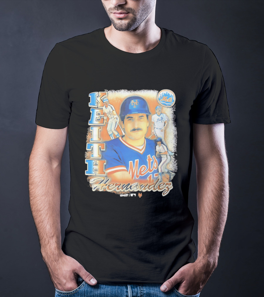 New York Mets Keith Hernandez 1986 Legendary Player Collage T-Shirt