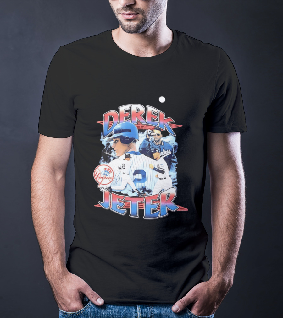 New York Yankees Derek Jeter Legendary Collage Player Yankees T-Shirt