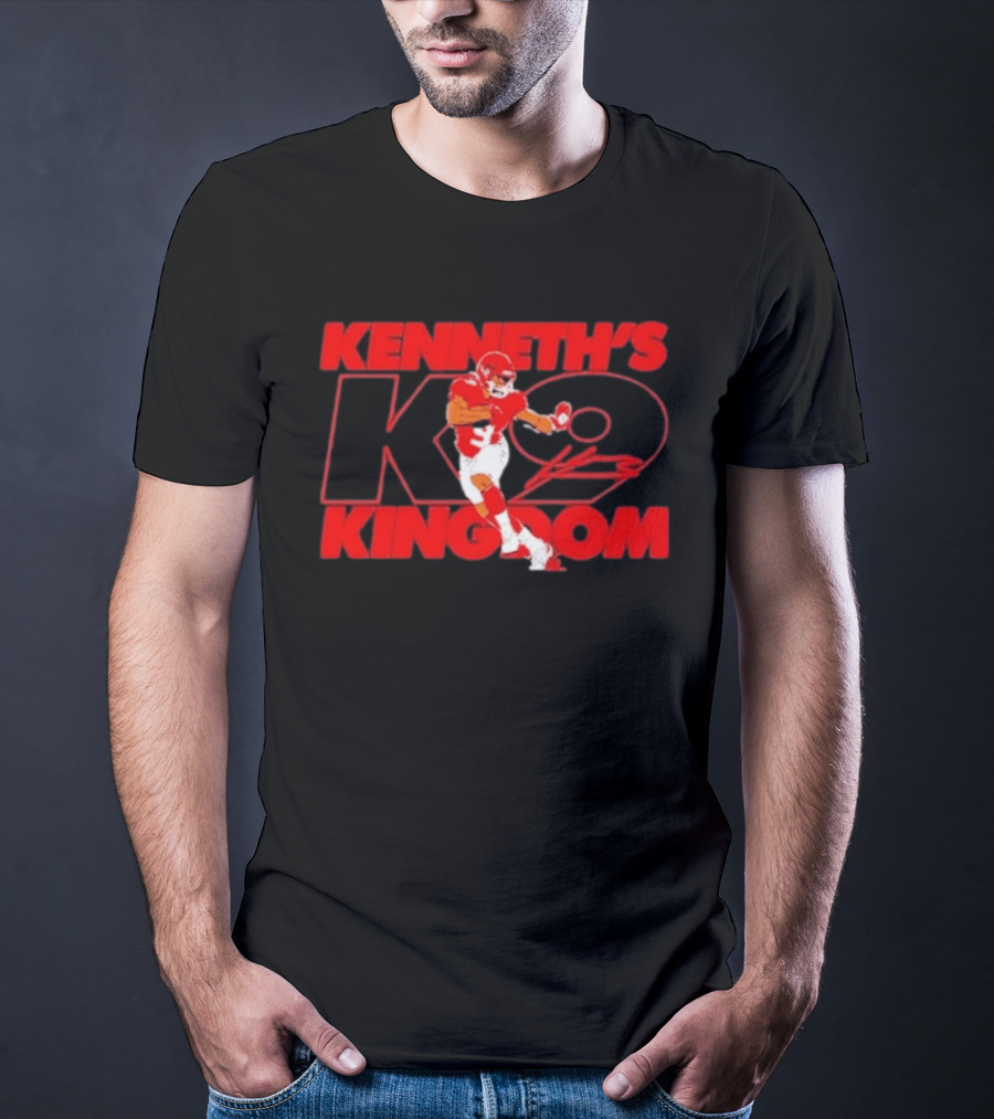Kenneth's K9 Kingdom Kansas City Chiefs Football Player T-Shirt