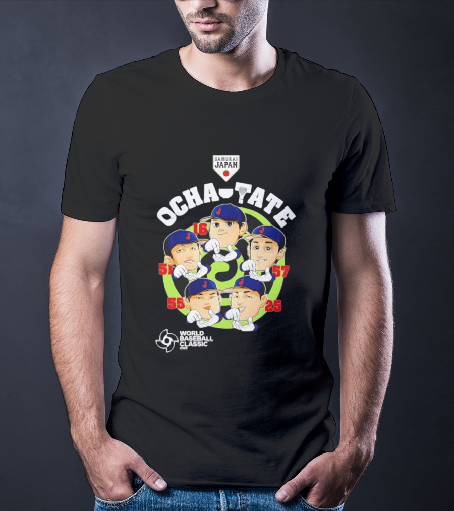Ocha Tate Samurai Japan Shohei Ohtani Seiya Suzuki Koki Kitayama Kazuma Okamoto Munetaka Murakami World Baseball T-Shirt