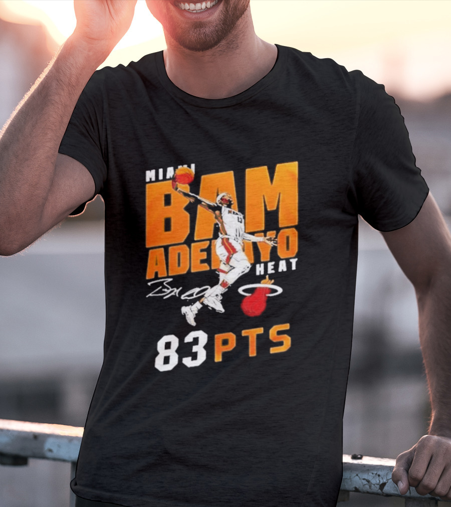 Miami Heat Bam Adebayo 83 Points Celebration T-Shirt