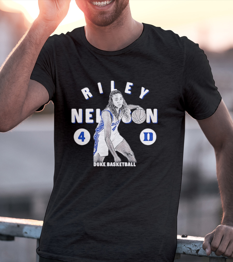 Riley Nelson 4 Duke Basketball Blue Devils NCAA 2026 T-Shirt
