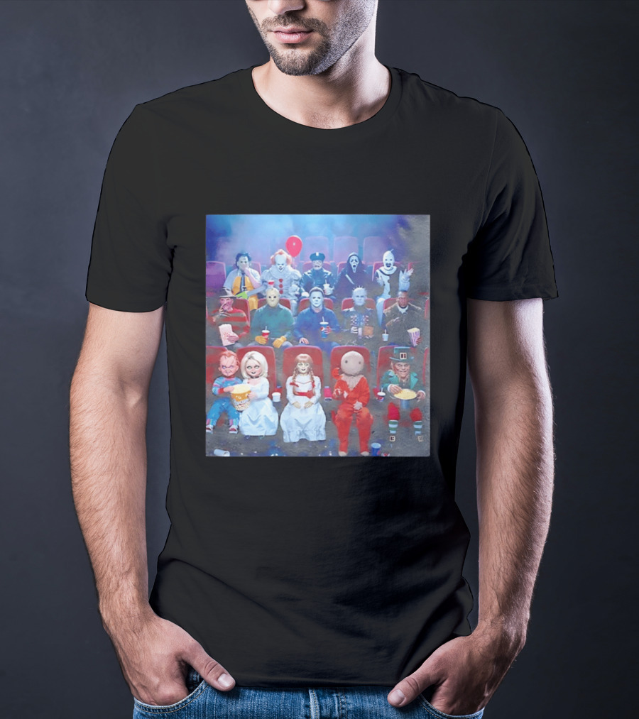 Scary Movie 6 Gathering Horror Characters Ing Together T-Shirt