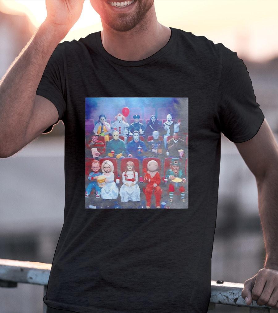 Scary Movie 6 Gathering Horror Characters Ing Together T-Shirt