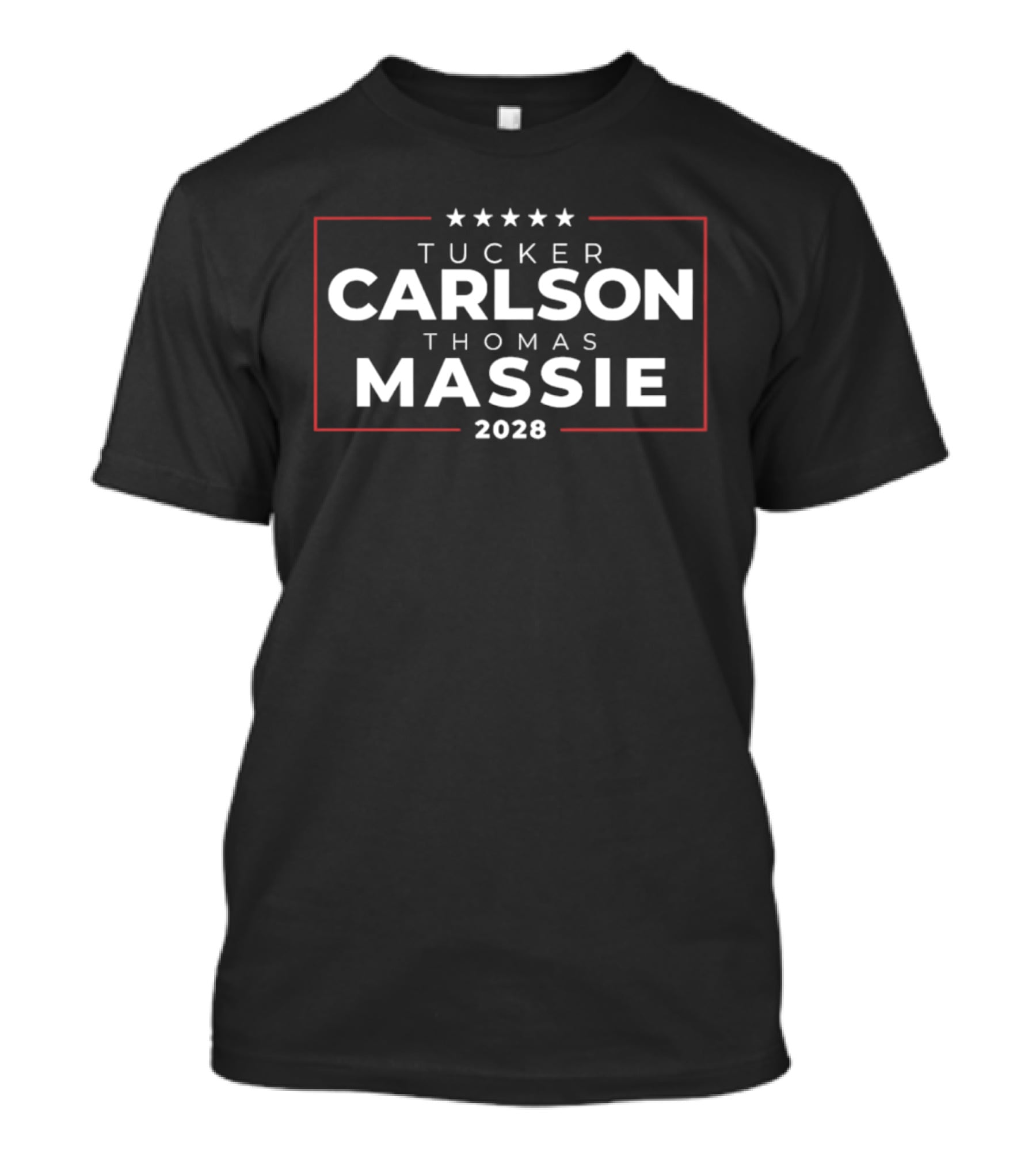 Tucker Carlson Thomas Massie 2028 Five Stars T-Shirt