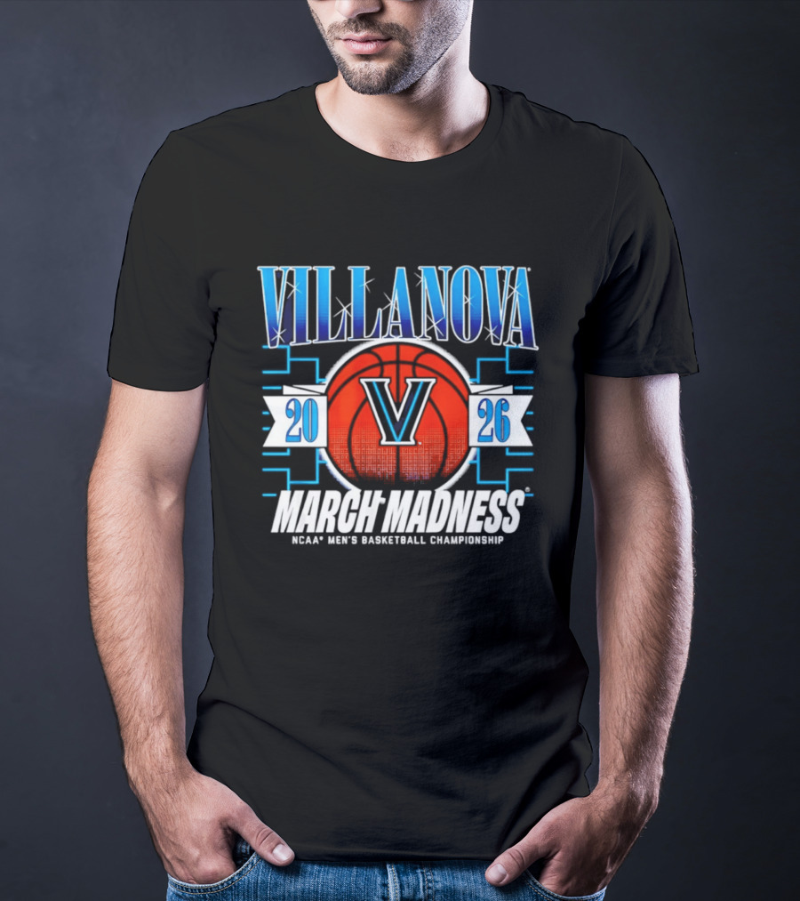 Villanova Wildcats NCAA Men's Basketball Championship 2026 March Madness T-Shirt