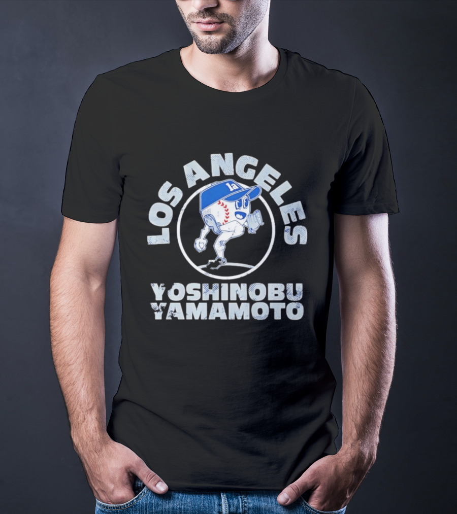 Los Angeles Dodgers Yoshinobu Yamamoto MLB Baseball Buddies T-Shirt