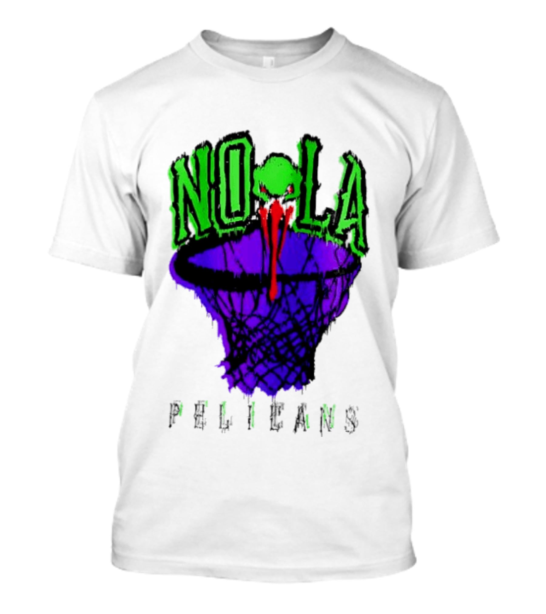 NOLA Pelicans Fest 2026 Basketball Hoop Alien T-Shirt